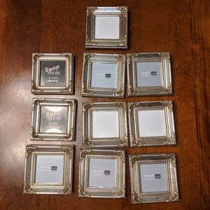 10 vintage style 3x3 picture frames